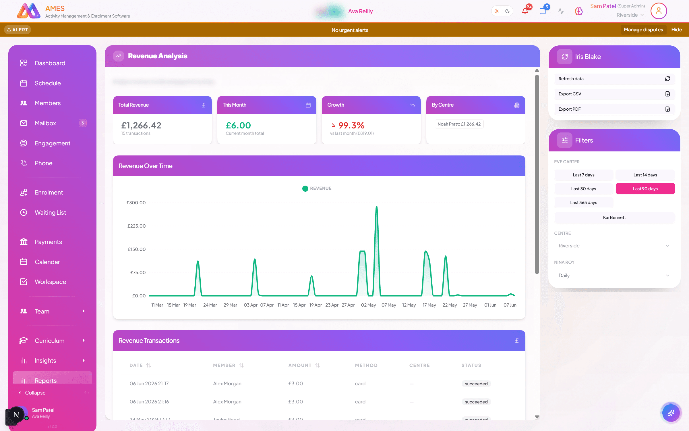 Payments operations preview