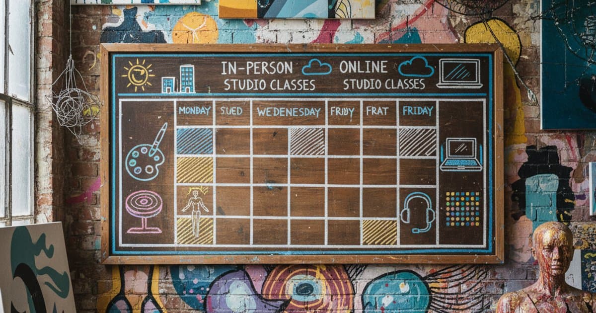 Mixed-Format Scheduling for Art Schools