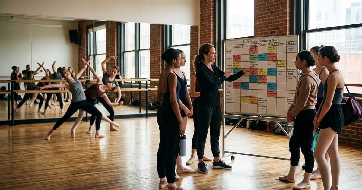 Multi-Studio Scheduling for Dance Schools