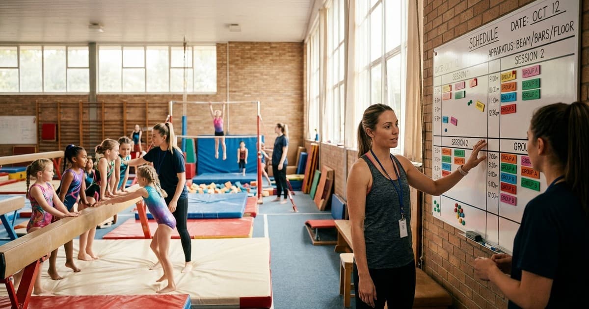 Equipment and Apparatus Scheduling for Gymnastics Clubs