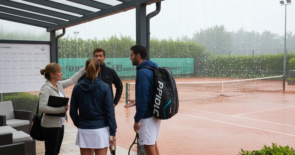 Weather-Dependent Rescheduling for Tennis Clubs
