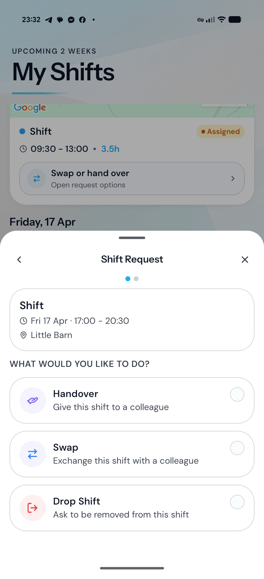AMES activity management software – screen 5