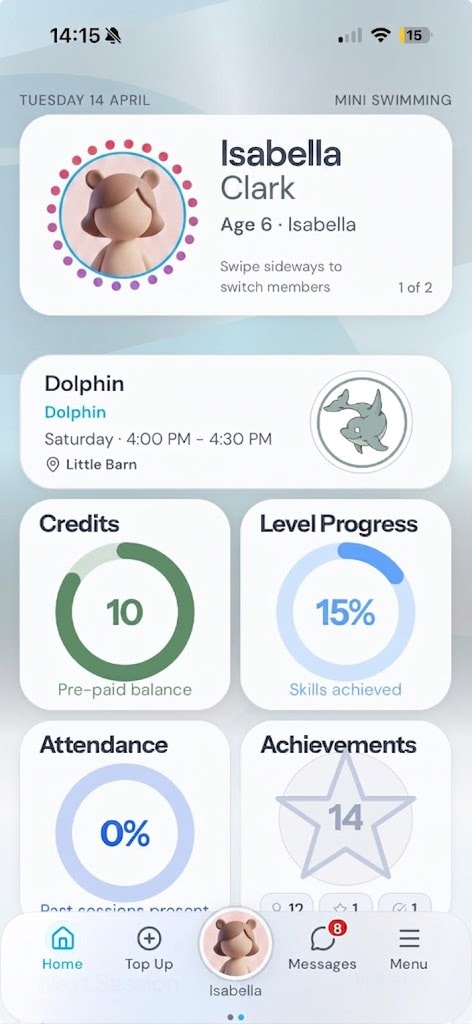 AMES activity management software – screen 1